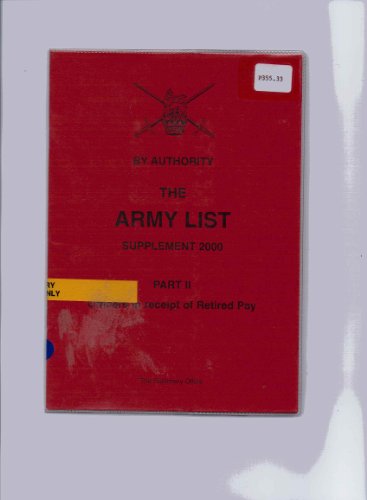 9780117729582: Officers in Receipt of Retired Pay (Pt. 2) (Army List)