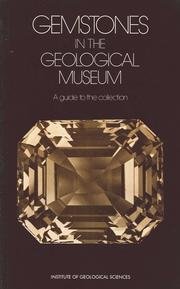 9780118842013: Gemstones in the Geological Museum: A Guide to the Collection