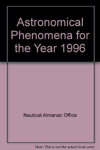 Astronomical Phenomena For The Year 1996