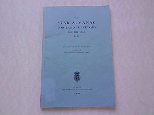 Stock image for Star Almanac for Land Surveyors for the Year 1989 for sale by Mispah books