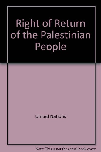 The Right of Return of the Palestinian People