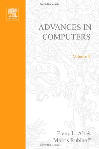 Stock image for Advances in Computers, Vol. 4 for sale by Better World Books