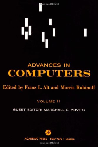 Beispielbild fr Advances in Computers, Vol. 11 zum Verkauf von Better World Books