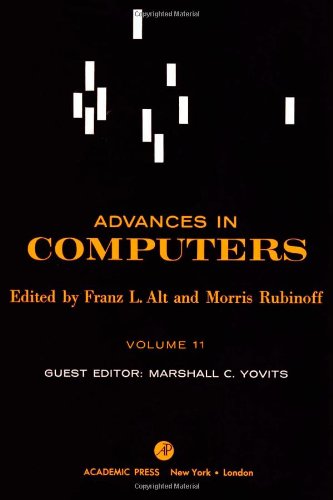 Imagen de archivo de Advances in Computers, Vol. 11 a la venta por Better World Books