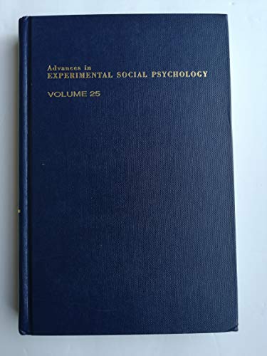 Beispielbild fr Advances in Experimental Social Psychology (Volume 25) zum Verkauf von Anybook.com