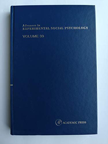 Stock image for Advances in Experimental Social Psychology for sale by Better World Books