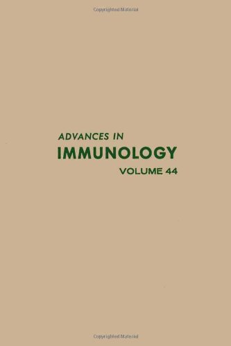 Stock image for Advances in IMMUNOLOGY. Volume 44 for sale by SUNSET BOOKS