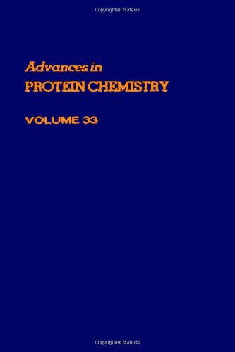 Imagen de archivo de Advances in Protein Chemistry Volume 33 a la venta por PsychoBabel & Skoob Books