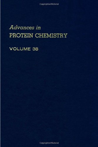 Imagen de archivo de ADVANCES IN PROTEIN CHEMISTRY, Volume 38 a la venta por Zubal-Books, Since 1961