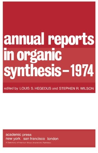 Imagen de archivo de ANNUAL REPORTS IN ORGANIC SYNTHESIS 1974 a la venta por The Book Exchange
