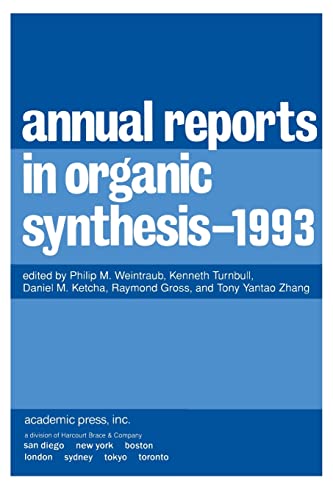 Imagen de archivo de Annual Reports in Organic Synthesis 1993: 1993 (Volume 1993) (Annual Reports in Organic Synthesis, Volume 1993) a la venta por PBShop.store US