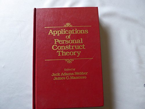 Beispielbild fr Applications of Personal Construct Theory zum Verkauf von Better World Books