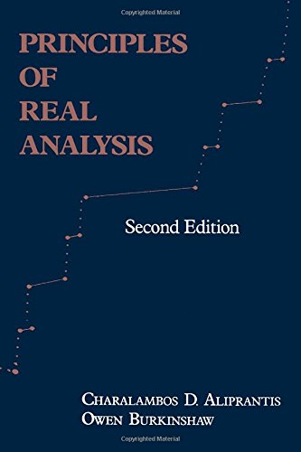 Beispielbild fr Principles of Real Analysis, Second Edition zum Verkauf von Jenson Books Inc