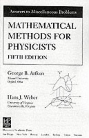 9780120598274: Solutions Manual (Mathematical Methods for Physicists)