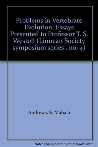9780120599509: Problems in Vertebrate Evolution: Essays Presented to Professor T. S. Westoll