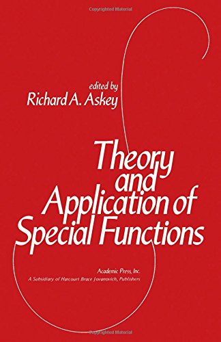 Imagen de archivo de Theory and Practice of Special Functions. Proceedings of an Advanced Seminar Sponsored by the Mathematics Research Center. The University of Wisconsin-Madison. March 31-April 2, 1975 a la venta por Zubal-Books, Since 1961