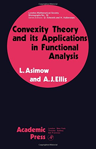 9780120653409: Convexity Theory and its Applications in Functional Analysis (London Mathematical Society Monographs)