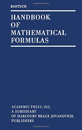 9780120800506: Handbook of Mathematical Formulas