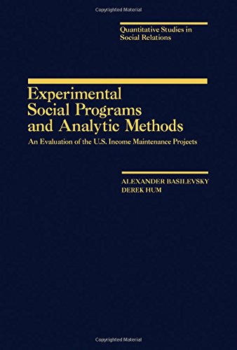 Experimental Social Programs and Analytic Methods; An Evaluation of the U.S. Income Maintenance P...