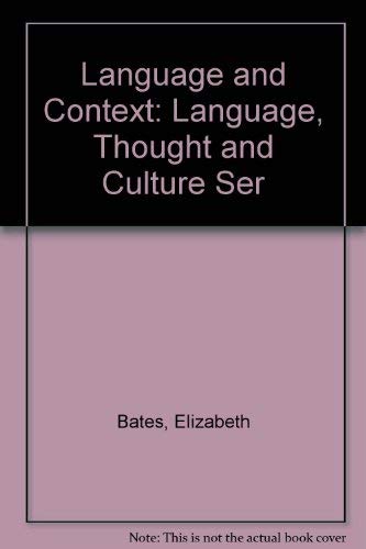 Beispielbild fr Language and Context (Language, Thought and Culture Ser) zum Verkauf von HPB-Red