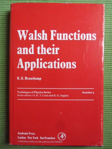 9780120840502: Walsh Functions and Their Applications