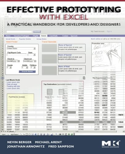 9780120885824: Effective Prototyping with Excel: A Practical Handbook for Developers and Designers