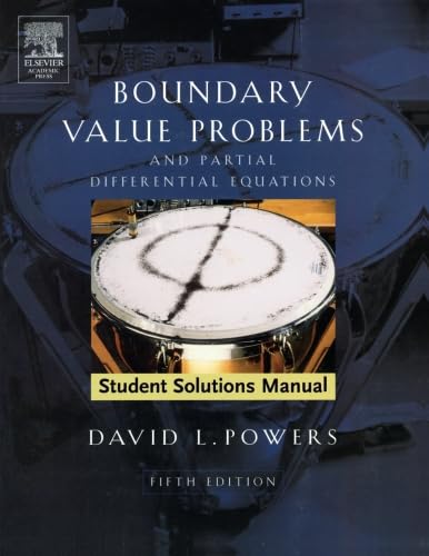 9780120885862: Student Solutions Manual to Boundary Value Problems: And Partial Differential Equations