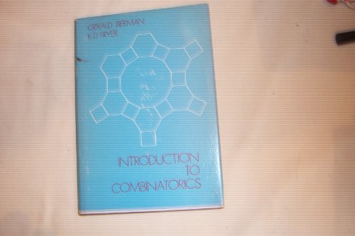 Stock image for INTRODUCTION TO COMBINATORICS. for sale by PASCALE'S  BOOKS