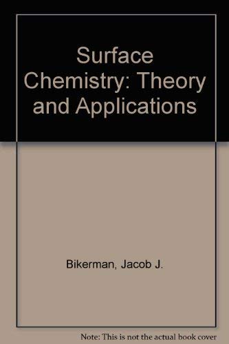 9780120978564: Surface Chemistry: Theory and Applications