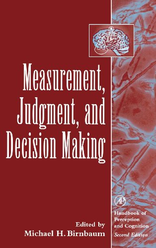 9780120999750: Measurement, Judgment, and Decision Making