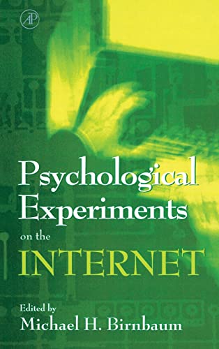 Stock image for Psychological Experiments on the Internet for sale by Better World Books