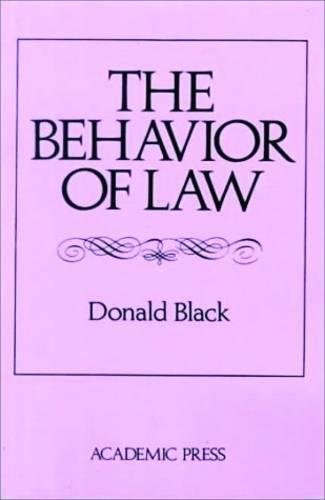 9780121026523: The Behavior of Law