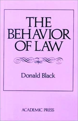 Imagen de archivo de The Behavior of Law a la venta por SecondSale