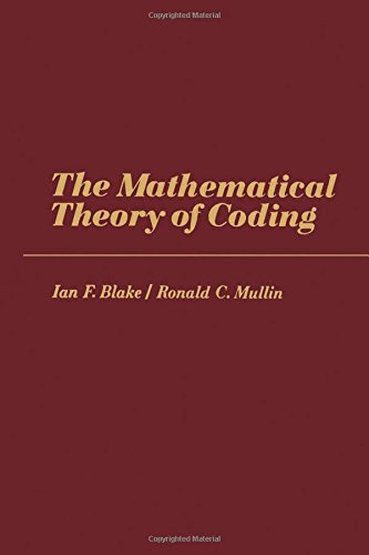 Beispielbild fr The Mathematical Theory of Coding zum Verkauf von Irish Booksellers