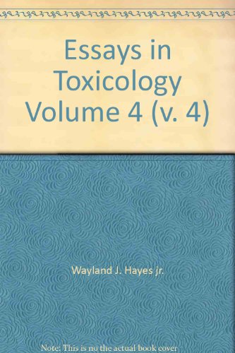 Imagen de archivo de Essays in Toxicology Volume 4 a la venta por Zubal-Books, Since 1961