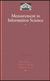 9780121214500: Measurement in Information Science