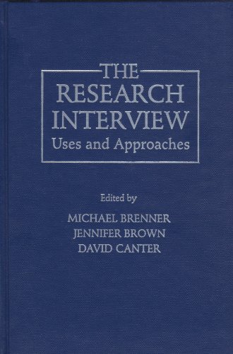 Stock image for The Research Interview: Uses and Approaches for sale by Irish Booksellers
