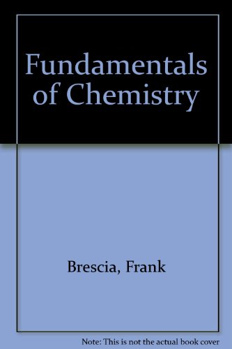 Beispielbild fr Fundamentals of Chemistry zum Verkauf von Bookworm Books