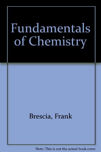 9780121323721: Fundamentals of chemistry