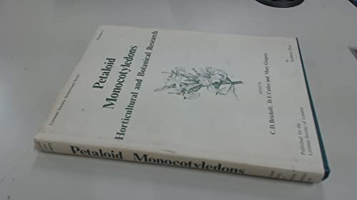 Stock image for Petaloid Monocotyledons: Horticultureal and Botanical Research (Linnean Society Symposium Ser. No. 8) for sale by Prior Books Ltd