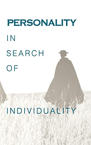 9780121348458: Personality in Search of Individuality: In Search of Individuality