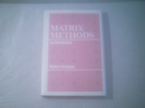 Beispielbild fr Matrix methods;: An introduction zum Verkauf von Wonder Book