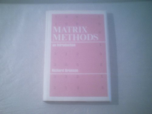 Imagen de archivo de Matrix methods;: An introduction a la venta por Wonder Book