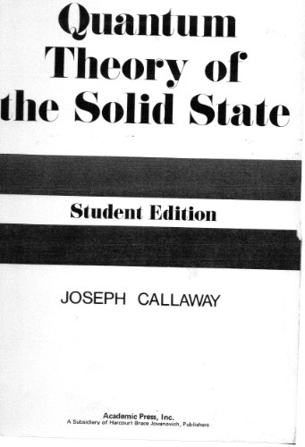 Stock image for Quantum Theory of the Solid State (Student Edition) for sale by HPB-Red