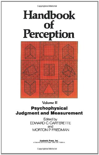 Beispielbild fr Psychophysical judgment and measurement, (Handbook of perception, v. 2) zum Verkauf von Better World Books