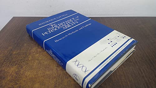 Beispielbild fr The Inheritance of Personality and Ability : Research Methods and Findings zum Verkauf von Better World Books