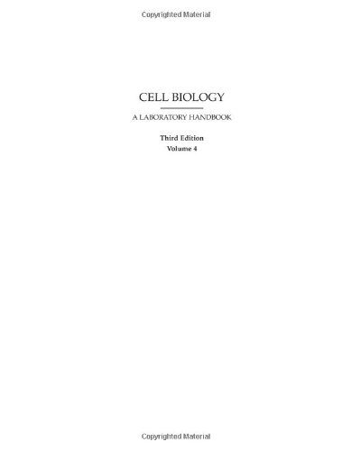 Stock image for Cell Biology : A Laboratory Handbook for sale by Better World Books