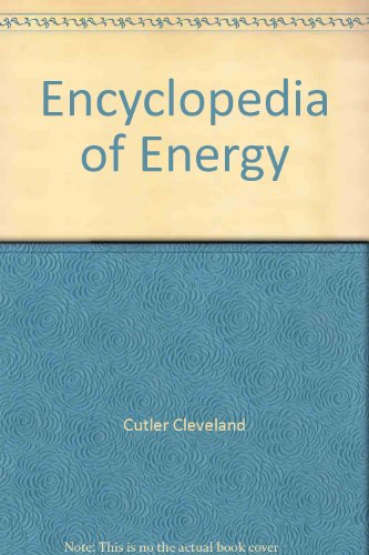 Imagen de archivo de Encyclopedia of Energy a la venta por Better World Books