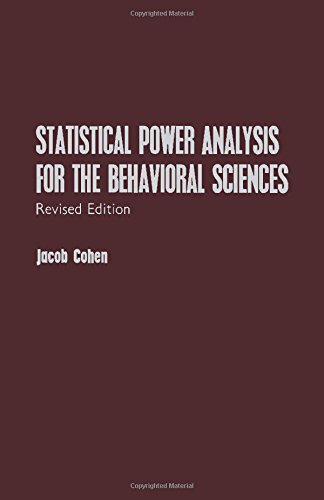 Statistical Power Analysis for the Behavioral Sciences. Revised Edition.