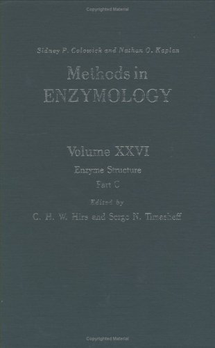 Beispielbild fr Enzyme Structure, Part C, Volume 26: Volume 26: Enzyme Structure Part C (Methods in Enzymology) zum Verkauf von Zubal-Books, Since 1961